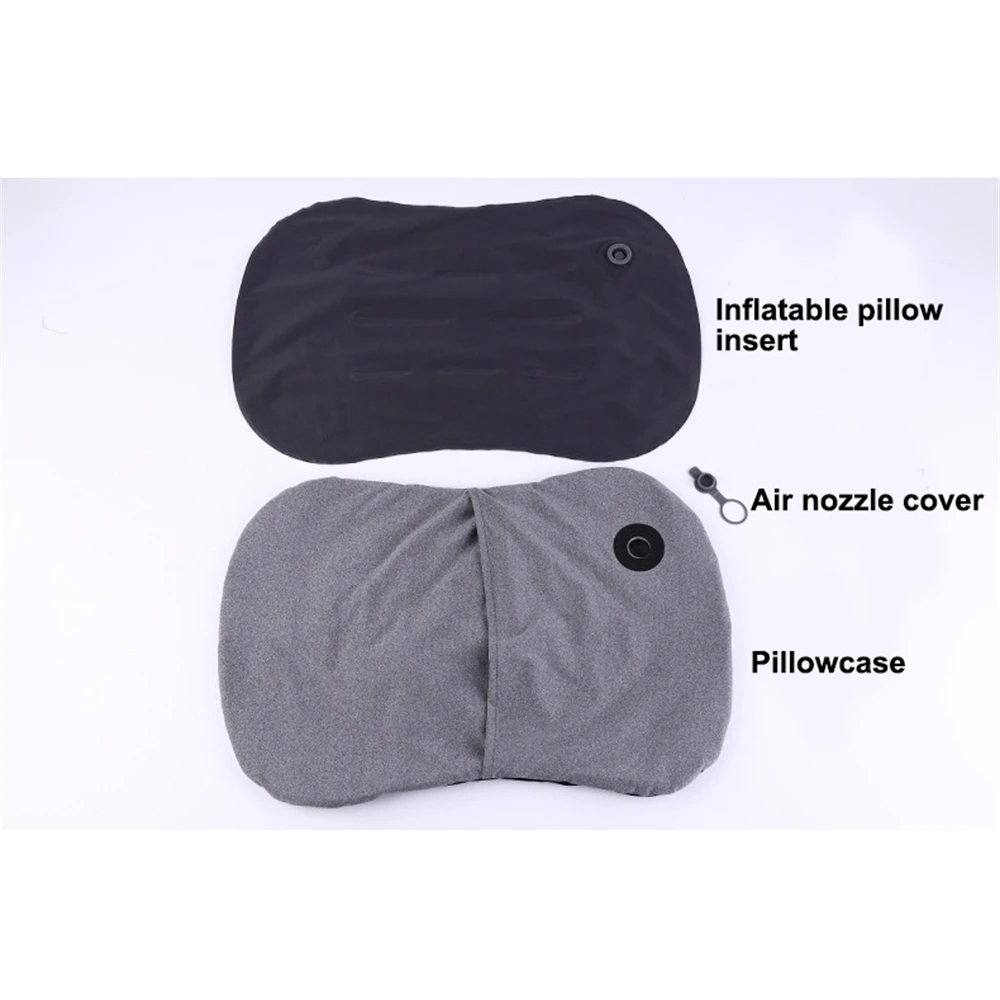 Portable Inflatable Pillow Outdoor Travel Cushion Camp Beach Car Airplane Hotel Foldable Headrest Sleep Tent Use Accessories thumbnail 4