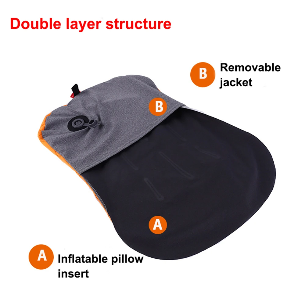 Portable Inflatable Pillow Outdoor Travel Cushion Camp Beach Car Airplane Hotel Foldable Headrest Sleep Tent Use Accessories thumbnail 3