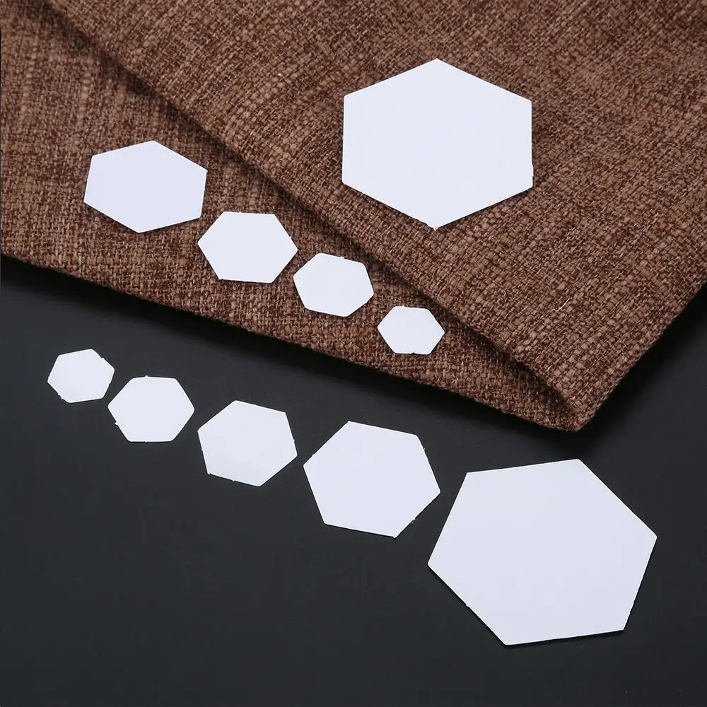 100Pcs DIY Handmade Hexagon Templates for Patchwork Paper Quilting Sewing Craft Sweaters Garment Fabric Sewing Accessory thumbnail 3