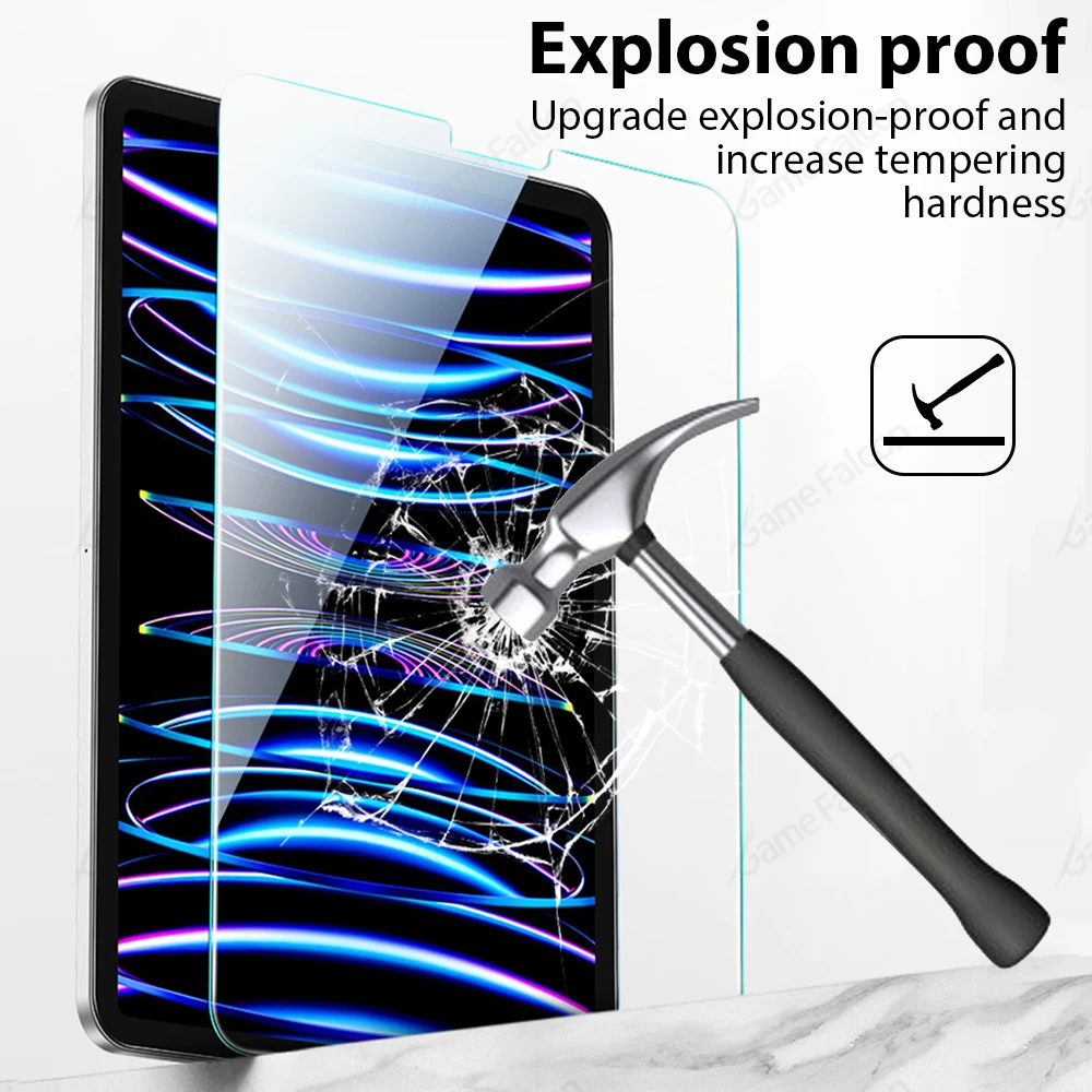 Tempered Glass For Ipad Pro 13 M5 M4 2025 12.9 Air 11 5 4 3 2 M3 M2 Screen Protector A16 10 9 9th 10th Generacion Mini 7 6 Film thumbnail 2