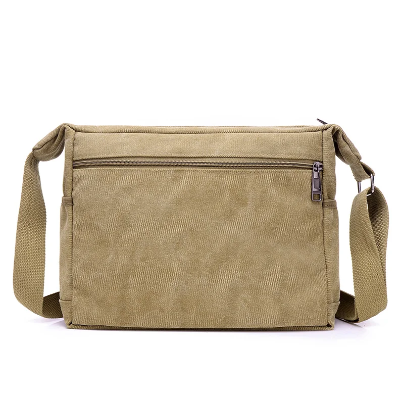 Men Canvas Shoulder Bags Casual Tote Travel Men's Crossbody Bag Luxury Messenger Bags Fashion High Quality Handbag thumbnail 2