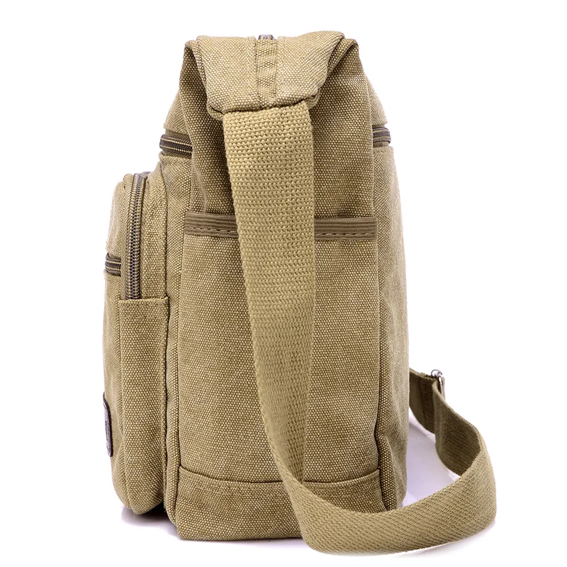 Men Canvas Shoulder Bags Casual Tote Travel Men's Crossbody Bag Luxury Messenger Bags Fashion High Quality Handbag thumbnail 5