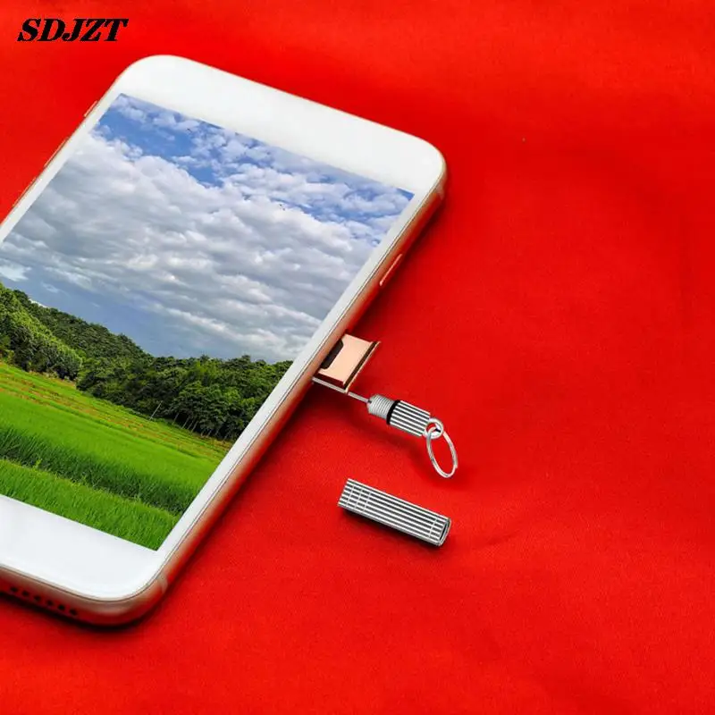Stainless SIM Card Removal Needle Pin & Anti-lost Tray Charm Keychain Split Rings Phone SIM Card Storage Case Ejecter Tool thumbnail 4