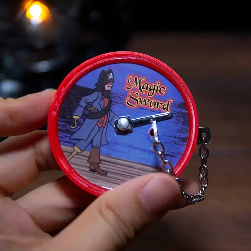 Magical Sword Tricks Magic Pirate Box Secret Box Close Up Show Magic Props Easy Magic Tricks Gift for Kids Children Beginners thumbnail 4