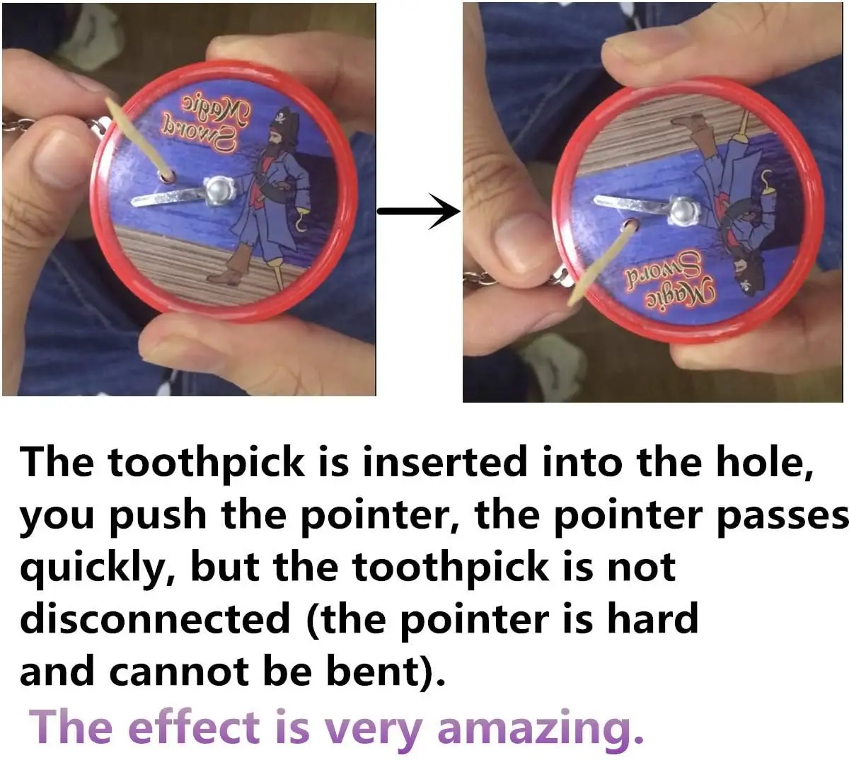 Magical Sword Tricks Magic Pirate Box Secret Box Close Up Show Magic Props Easy Magic Tricks Gift for Kids Children Beginners thumbnail 2