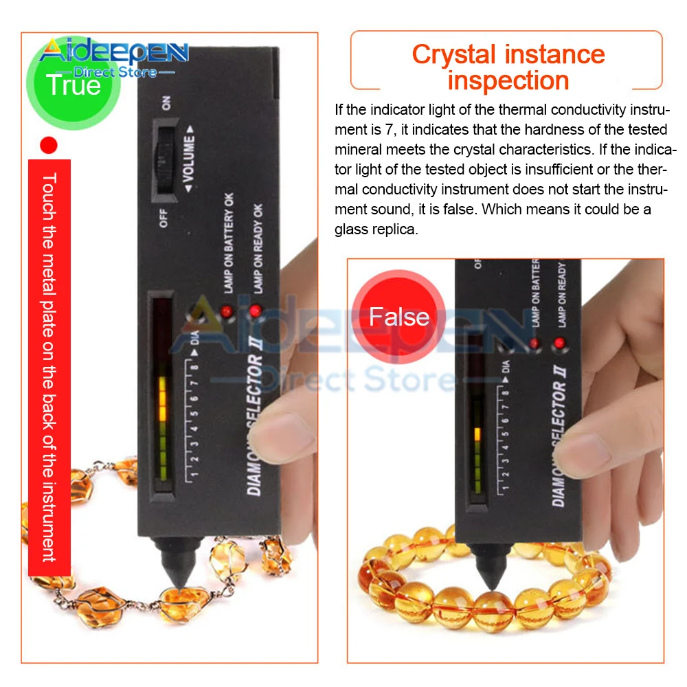 Drilling Test Pen - Diamond Tester/mohs Hardness Tester/diamond Thermal Conductivity Tester/diamond Discriminator Testing thumbnail 2