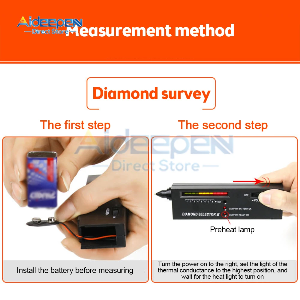 Drilling Test Pen - Diamond Tester/mohs Hardness Tester/diamond Thermal Conductivity Tester/diamond Discriminator Testing thumbnail 3