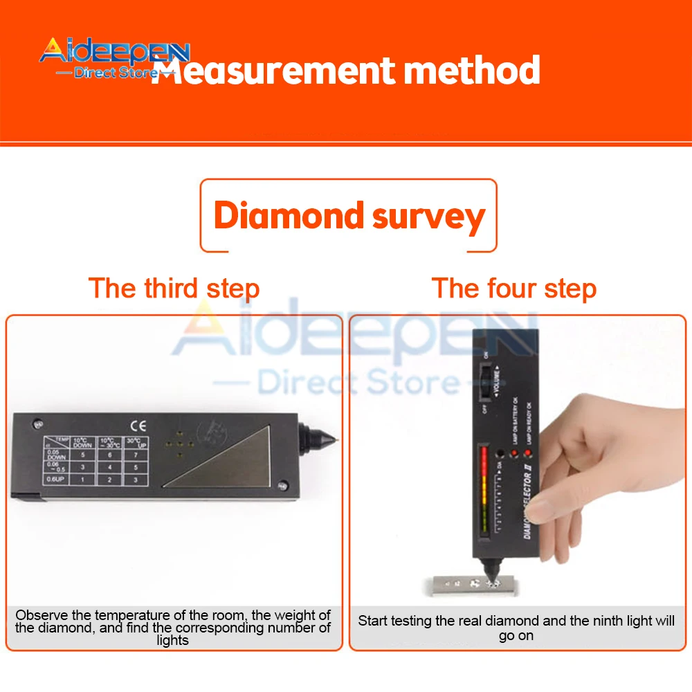 Drilling Test Pen - Diamond Tester/mohs Hardness Tester/diamond Thermal Conductivity Tester/diamond Discriminator Testing thumbnail 4