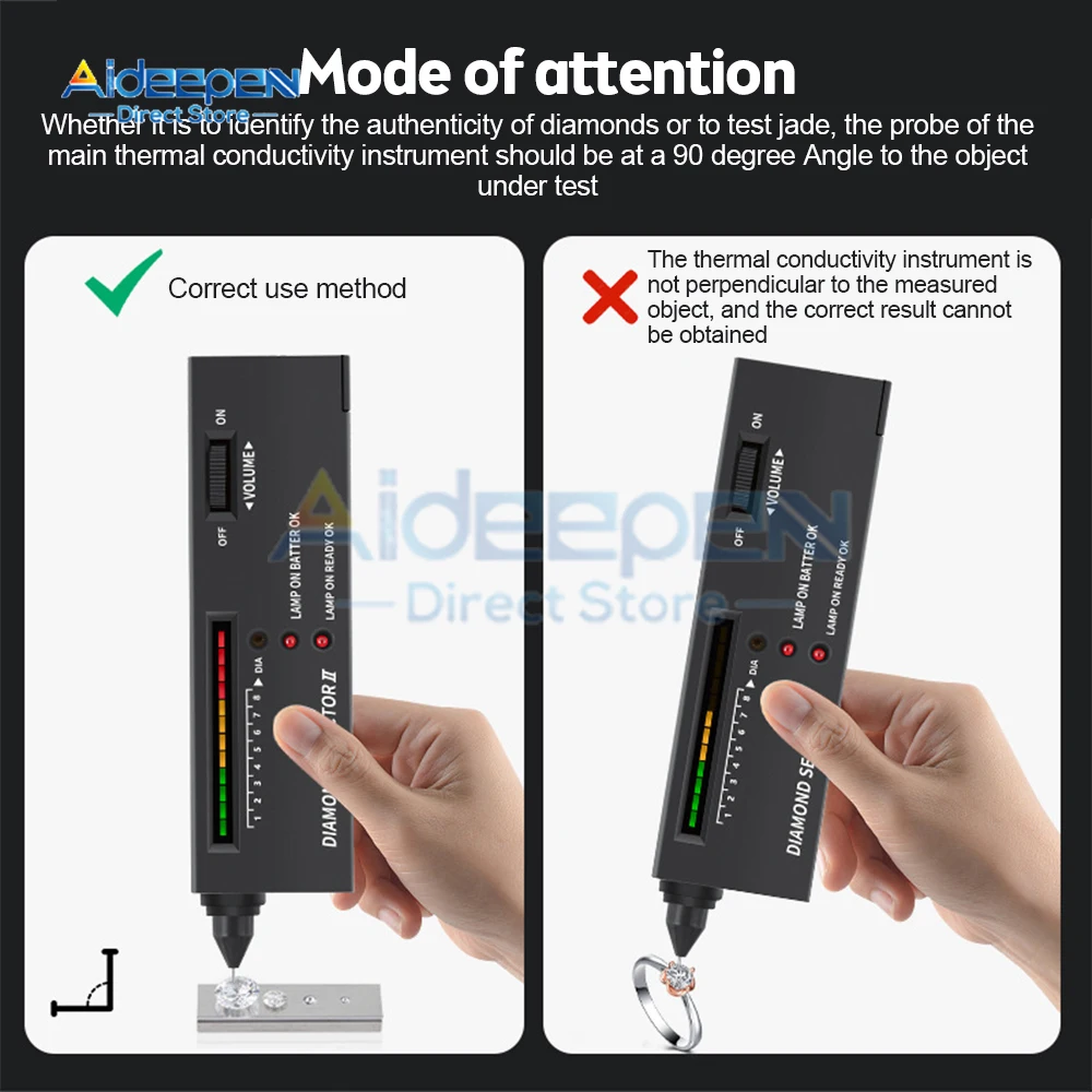 Drilling Test Pen - Diamond Tester/mohs Hardness Tester/diamond Thermal Conductivity Tester/diamond Discriminator Testing thumbnail 5