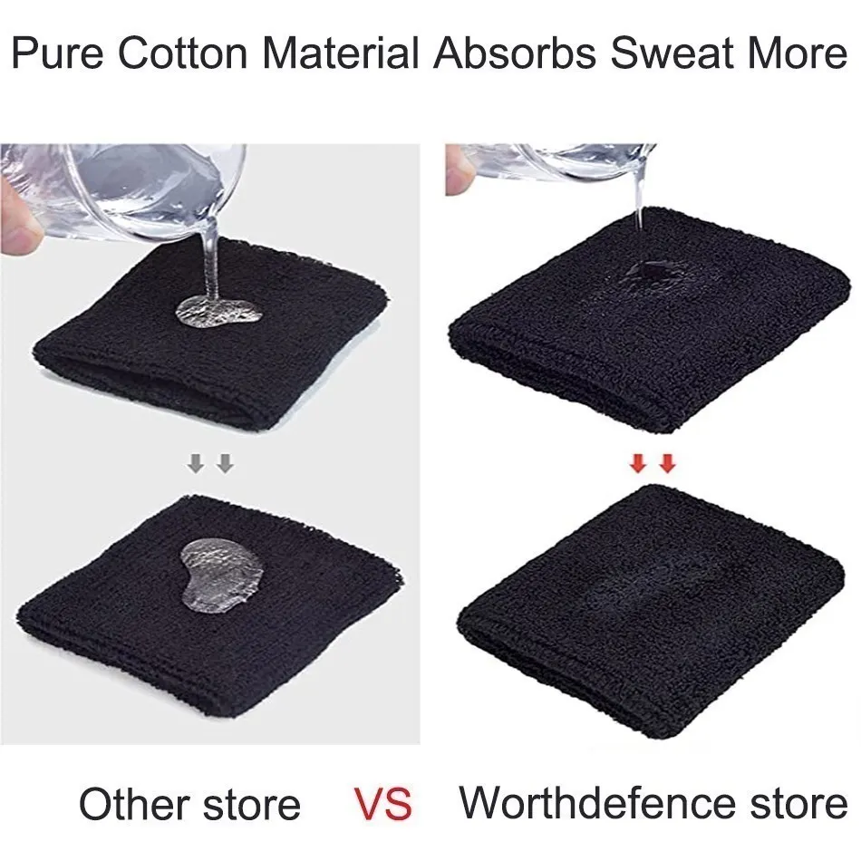 WOSWEIR-Cotton Athletic Headband Elastic Sweatbands Basketball Sports Women Men Gym Fitness Sweat Hair Band Volleyball Tennis thumbnail 5