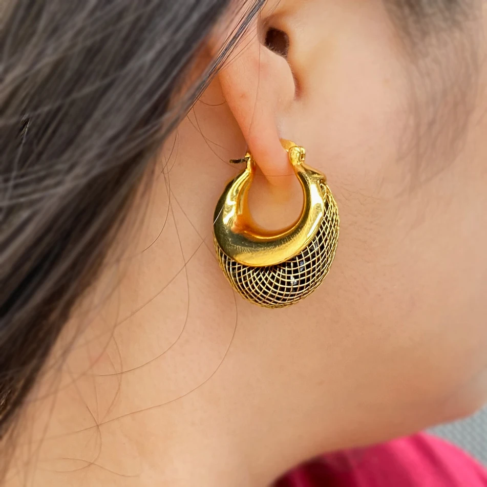 Sunny Jewelry Fashion Simple Hoop Earrings for Women Vintage Classic Circle Twist Geometry Huggie Party Wedding  Jewellery Gift thumbnail 4
