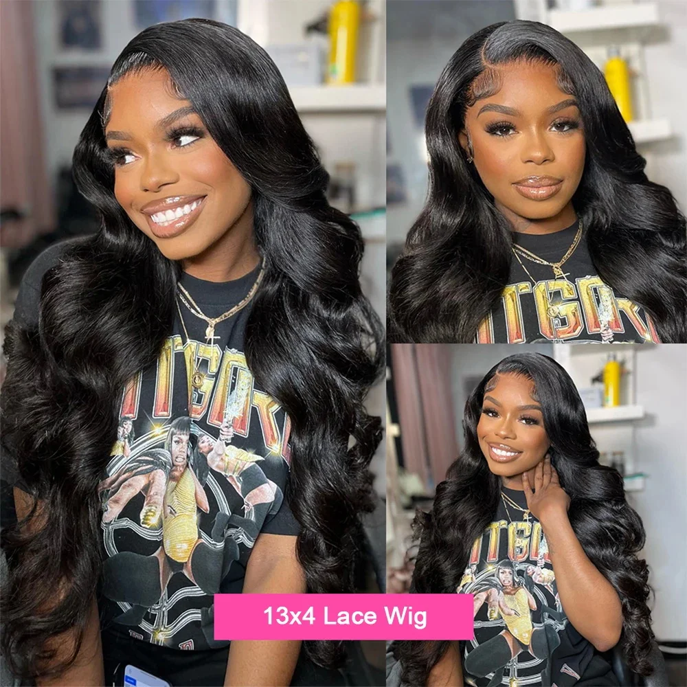 13x6 Hd Transparent Body Wave Lace Front Wig 30 40 Inch 360 13x4 Hd Lace Frontal Wigs Human Hair Wig Pre Plucked For Black Women thumbnail 2