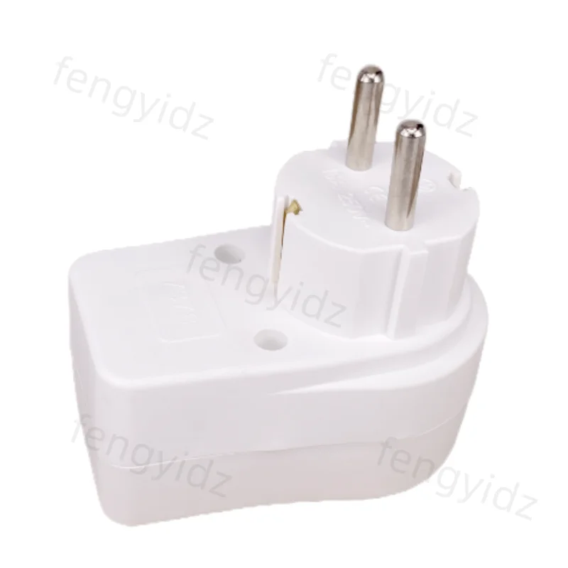 EU Extend Socket With ON/OFF Switch 16A 250V 4.8mm 2 Pin European Standard Expansion Socket Power Extension Plug Converter thumbnail 2