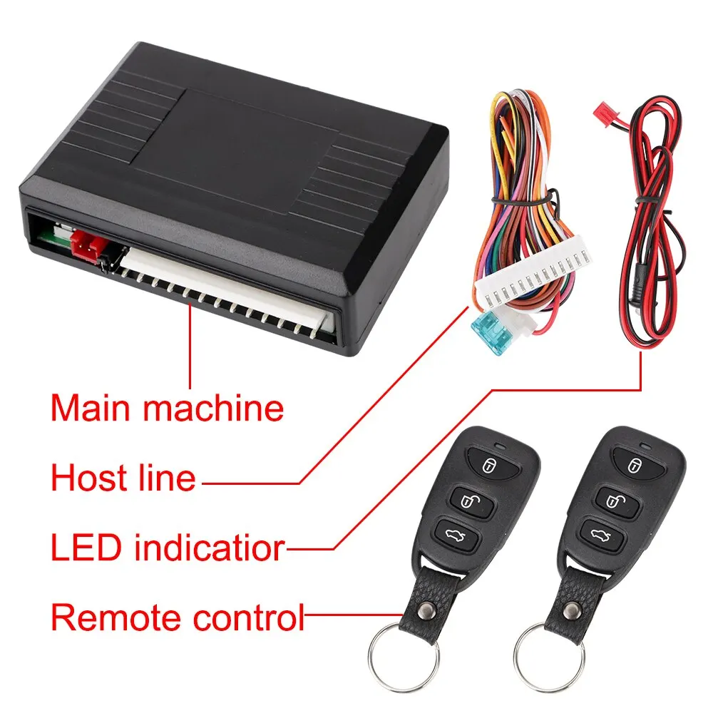 Car Remote Central Door Lock Keyless Control Kit Alarm System Remote Control thumbnail 2