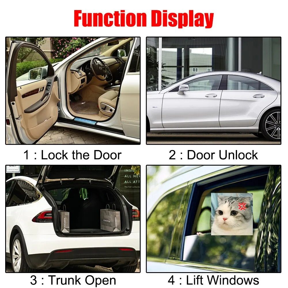 Car Remote Central Door Lock Keyless Control Kit Alarm System Remote Control thumbnail 5