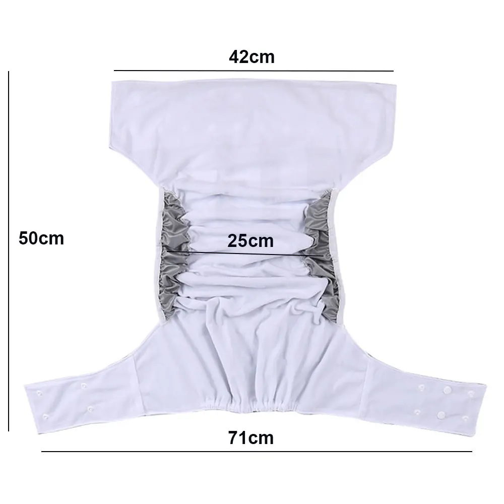 size adjustable reusable adult diaper for elderly washable incontinence underwear waterproof breathable pants for disabled thumbnail 6