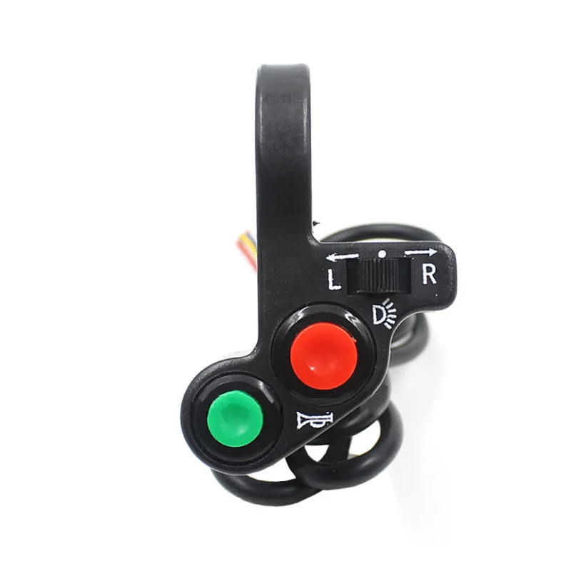 Motorcycle Scooter 7/8" Handlebar Horn Turn Signals Lights Controller Switch Motorcycle Modified Parts Handlebar Switch thumbnail 6