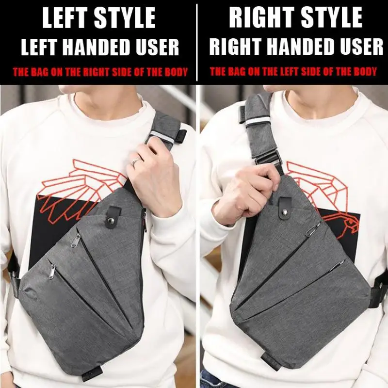 New Multifunction Chest Bags Anti Theft Single Crossobdy Bags for Men Waterproof Male Cross Body Messenger Bag Fanny Pack Sac thumbnail 6