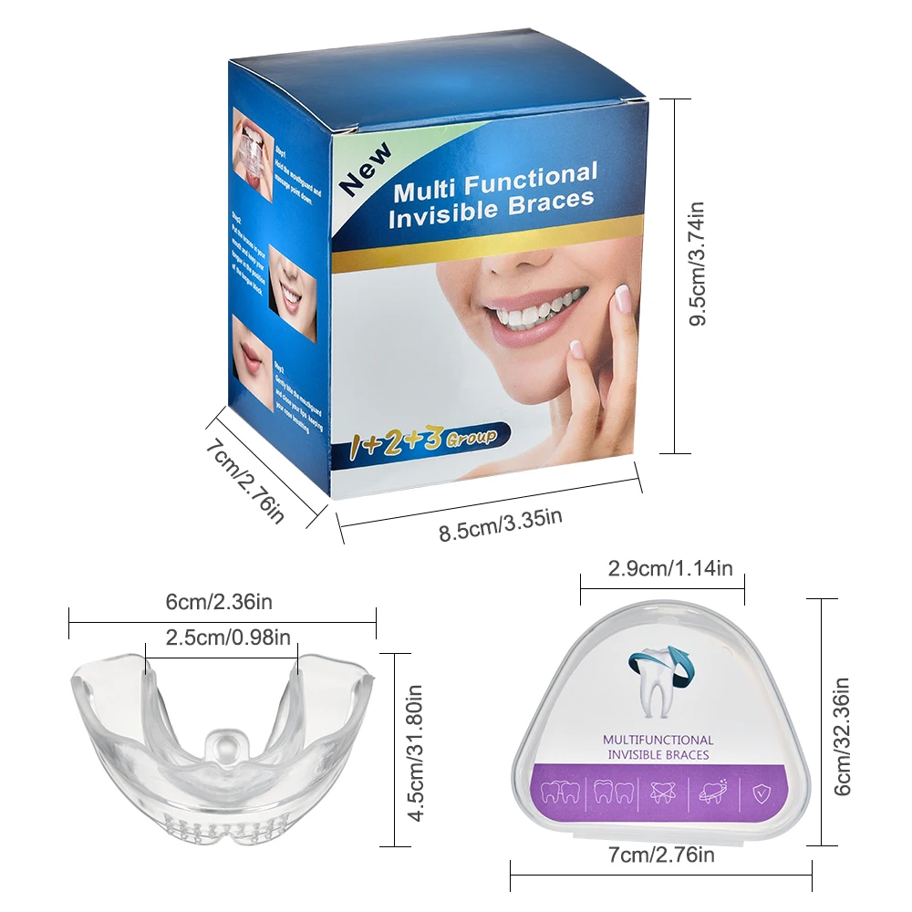 Orthodontic Braces Dental Braces Smile Teeth Alignment Trainer Instanted Silicone Teeth Retainer Mouth Guard Braces Tooth Tray thumbnail 6
