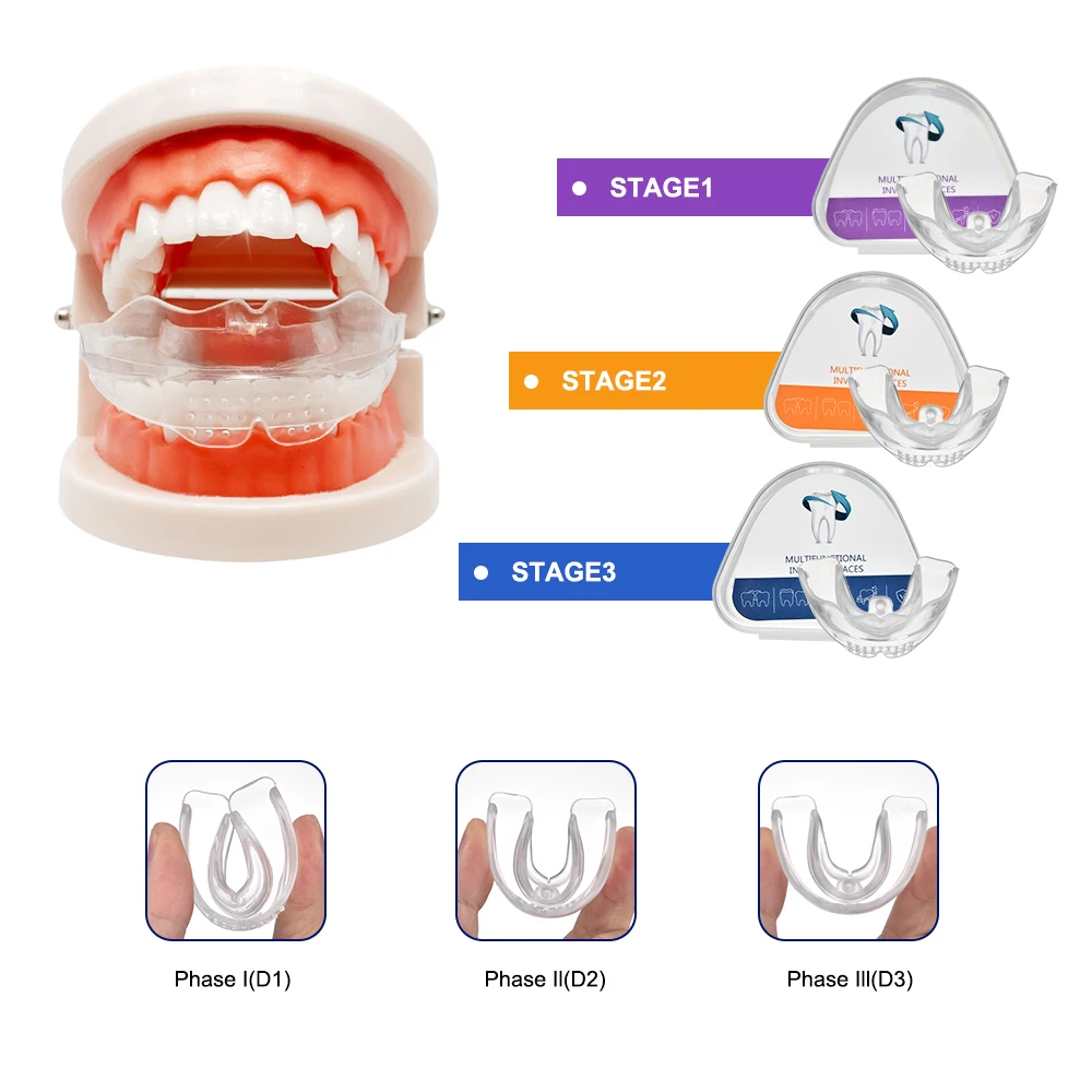 Orthodontic Braces Dental Braces Smile Teeth Alignment Trainer Instanted Silicone Teeth Retainer Mouth Guard Braces Tooth Tray thumbnail 4