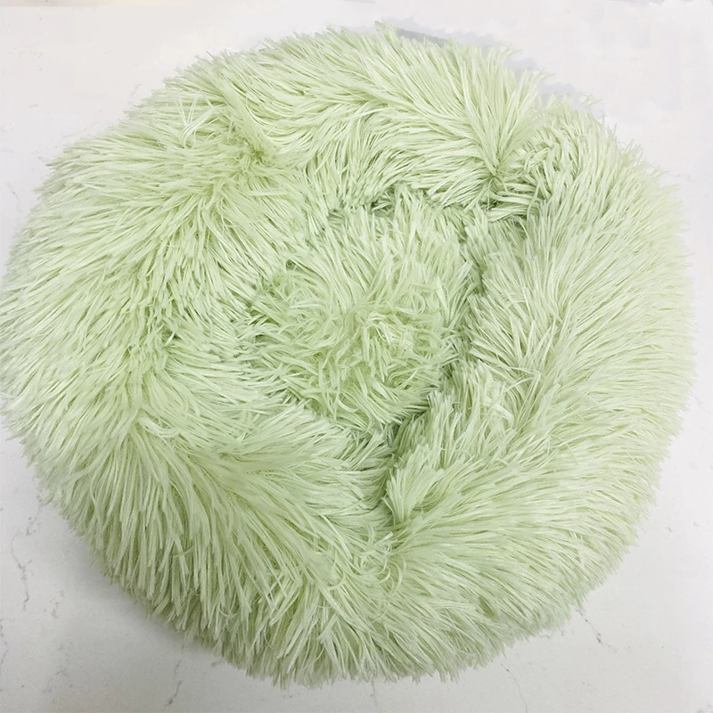 Cat Nest Round Soft Shaggy Mat for Kittens Chihuahua Indoor Dog Cat Bed Pet Supplies Removable Machine Washable Pillow Bed thumbnail 3