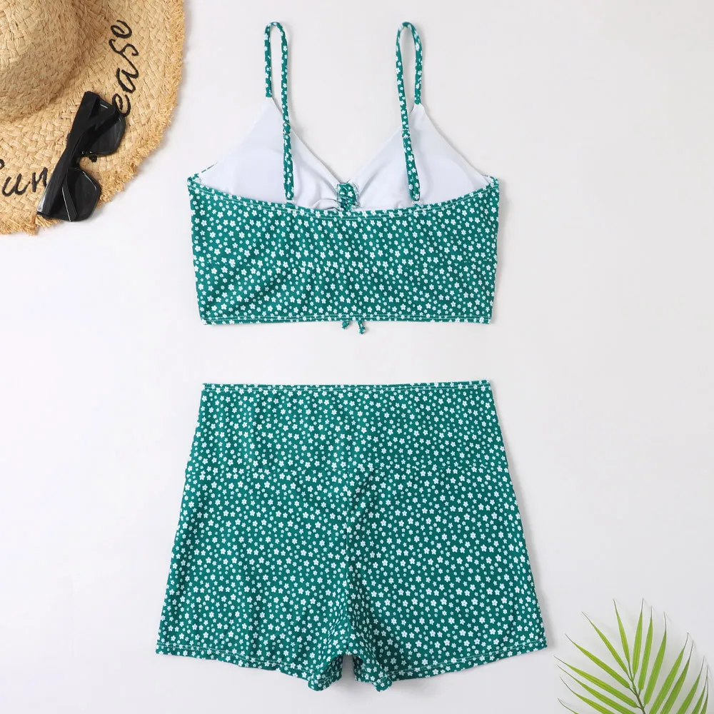2025 High Waist Bikini Swimsuit Women Push Up Bikini Floral Swimsuit Print Bikini boxers Swimwear Swim Trunks Bathing Suit thumbnail 5