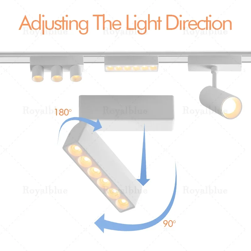 Ultra Thin Magnetic Led Track Light DC48v Flexible Fixture Ceiling Surface Mounted Led System Ceiling Lamp Rail Spotlight Home thumbnail 2