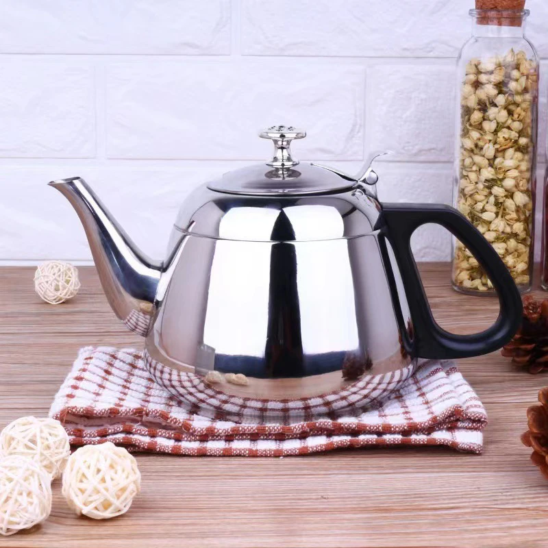 1.2L/1.5L/2L Stainless Steel Stove Kettle Tea Water Stove Teapot Pot For Hotboiling Pots Gas Coffee Induction Home Camping thumbnail 2