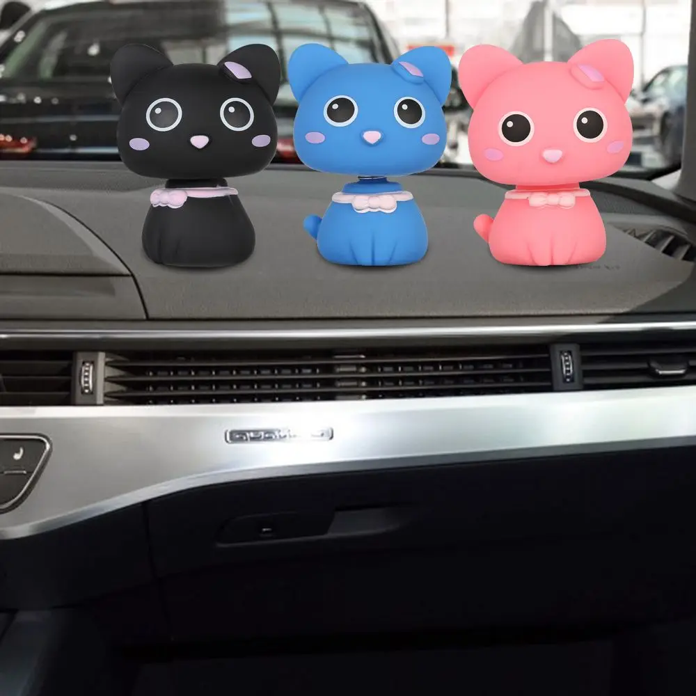 Car Shake the Head Cat Doll Cute Auto Interior Decoration Car Ornament Cartoon Accessories Office Home Dolls Car Accessories thumbnail 5