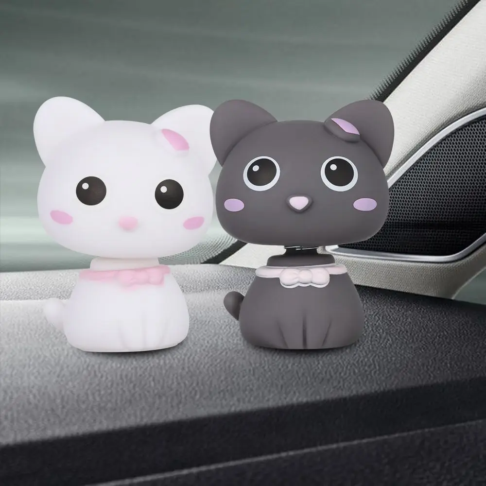 Car Shake the Head Cat Doll Cute Auto Interior Decoration Car Ornament Cartoon Accessories Office Home Dolls Car Accessories thumbnail 6