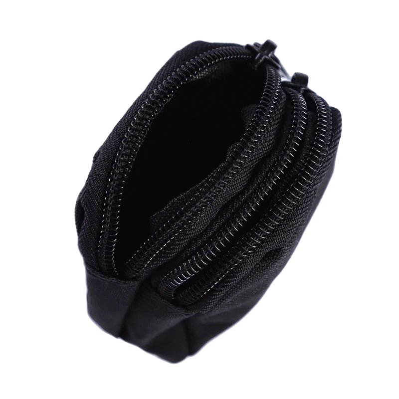 Outdoor Camping Pouches Waist Bag Men Functional Bag Solid Color Mini Key Coin Sport Bag Purses For Male thumbnail 3