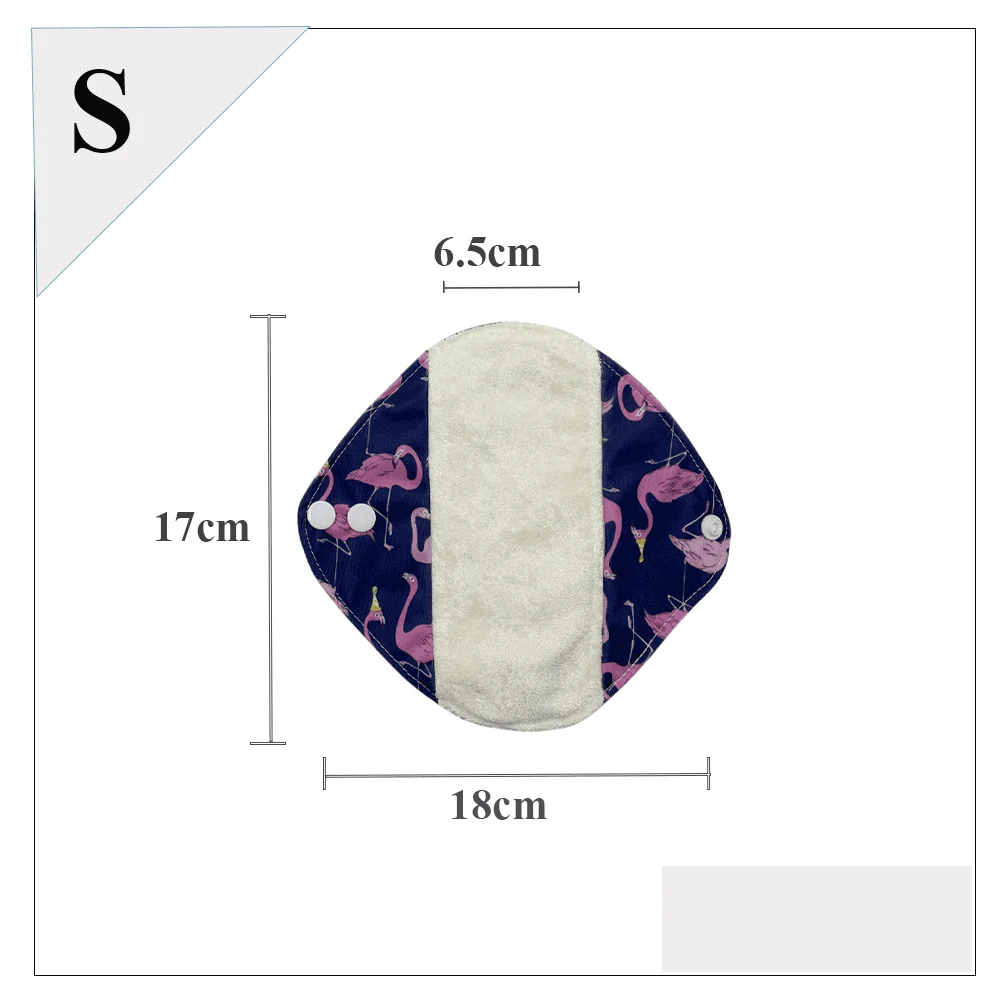 bamboo panty liners for women menstrual Light Incontinence pads with Wings Breathable Washable sanitary napkins Feminine Care thumbnail 4