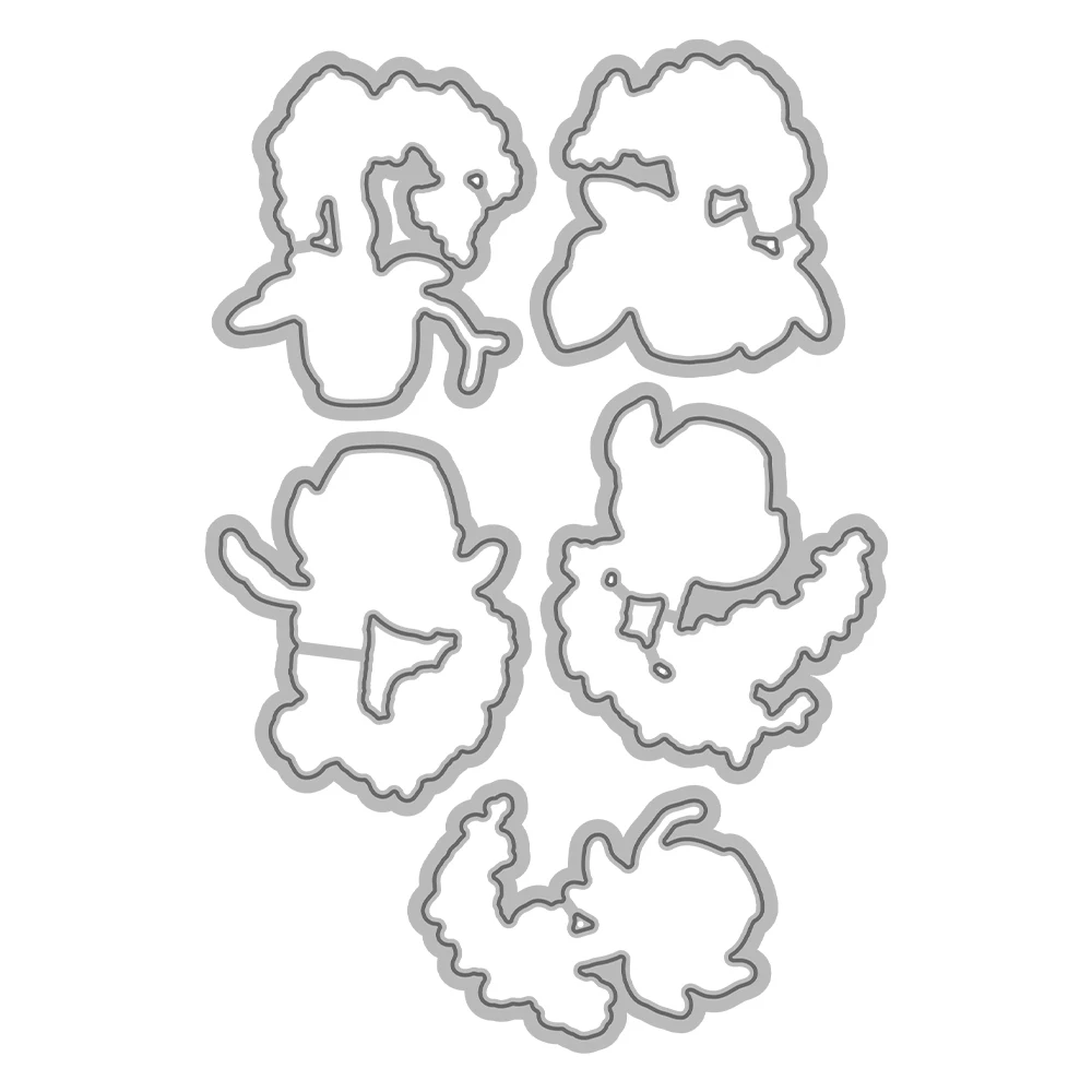 Mangocraft Blooming Potted Flowers Orchid Cutting Dies Clear Stamp DIY Scrapbooking Metal Dies Silicone Stamps For Cards Album thumbnail 4