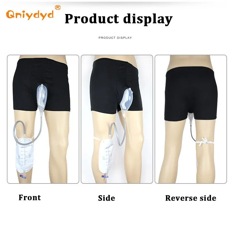 Silicone Funnel Urine Catheter Incontinence Underpants Washable Reusable Leak Proof Leg Urinary Bag Stand Walking Use thumbnail 5