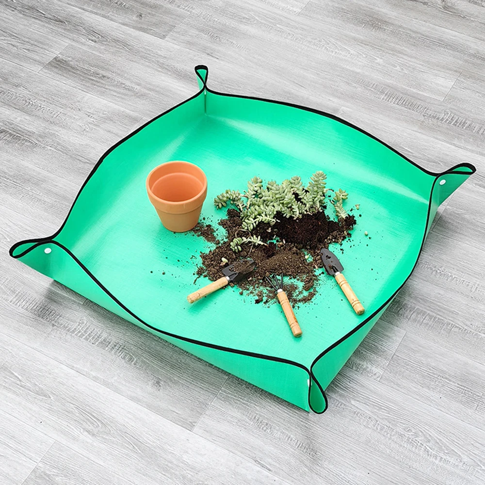 Home Gardening Supplies Planting Mat Potting Pad Foldable Garden Plant Flower Pot Reusable Transplanting Waterproof Mats thumbnail 4