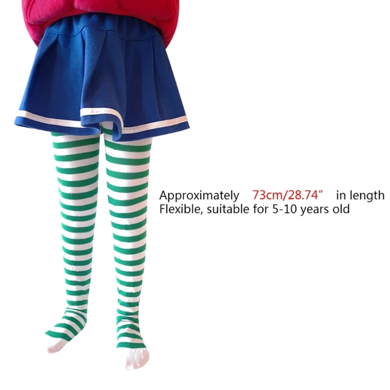 Halloween Cosplay Children Stripe Pantyhose Stockings Baby Boys Girls Christmas Tights Kids Masquerade Party Costumes A2UB thumbnail 3