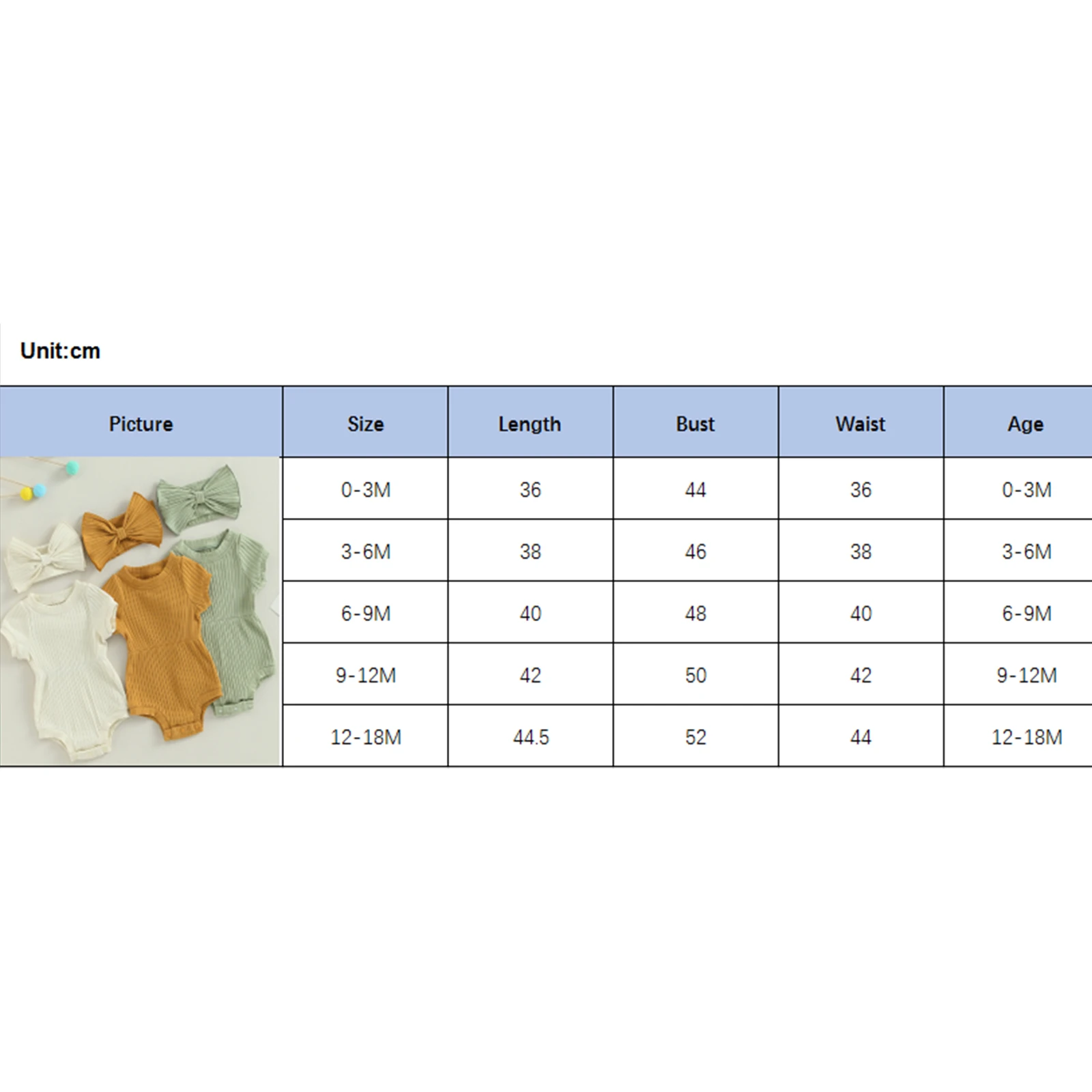 Newborn Baby Girl 2 Pcs Jumpsuits Clothing Suit Infant Summer Short Sleeve Knitted Romper with Bow Headband Set Toddler Clothes thumbnail 6