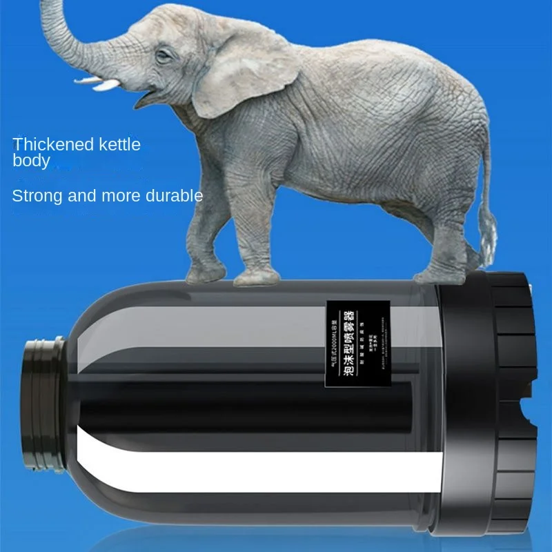 2L Hand Pump Foam Sprayer with 3 Types of Nozzle Hand Pneumatic Foam Cannon Snow Foam Car Wash Spray Bottle Car Window Cleaning thumbnail 6