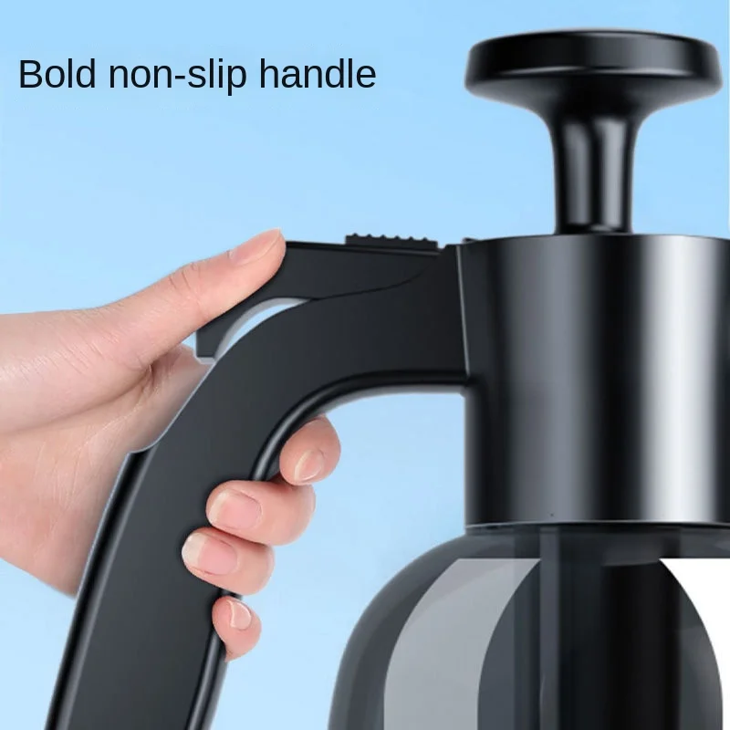 2L Hand Pump Foam Sprayer with 3 Types of Nozzle Hand Pneumatic Foam Cannon Snow Foam Car Wash Spray Bottle Car Window Cleaning thumbnail 5