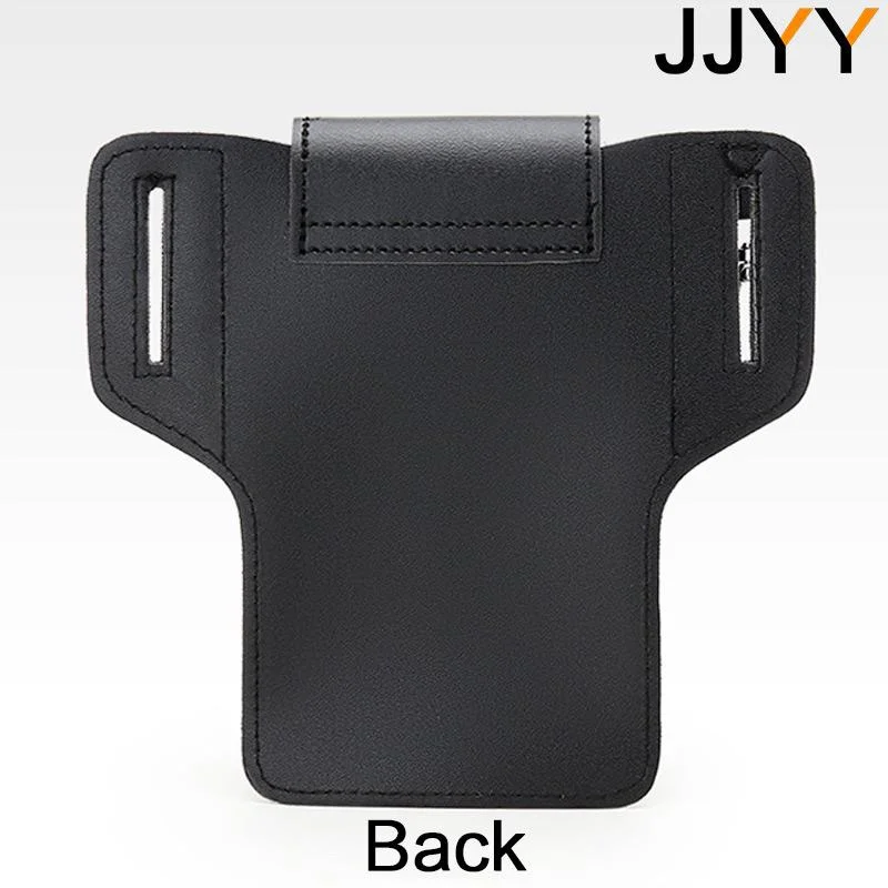 Men Leather Pack Waist Bag Belt Clip Phone case Holster Mobile phone bag Fits all mobile 5.4 - 6.9 inch phones iphone Samsung thumbnail 4