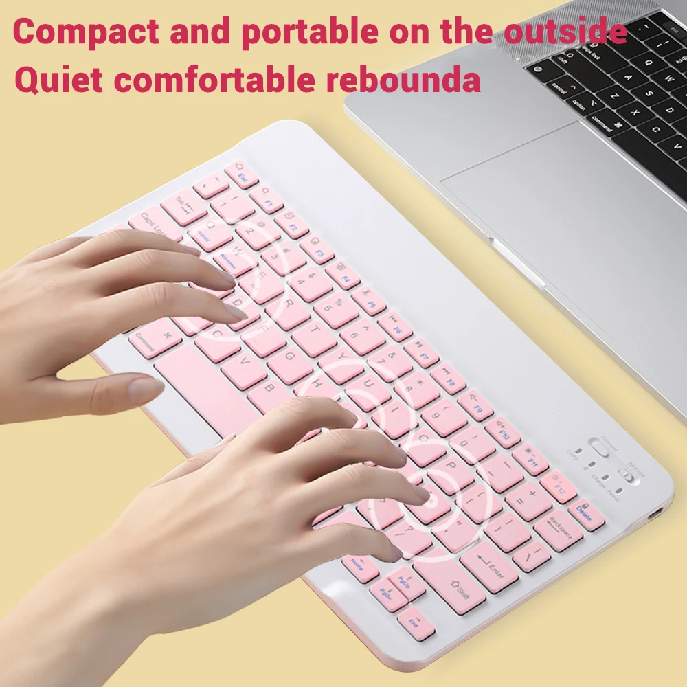Bluetooth Keyboard and Mouse For iPad Xiaomi Samsung Huawei Phone Tablet Slim Mini Wireless Keyboard For Android IOS Windows thumbnail 5
