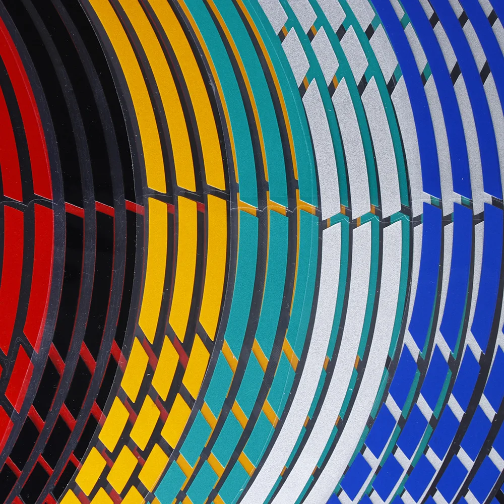 1 Set 5 Colors Car Styling Strips Reflective Motocross Bike Motorcycle Wheel Stickers and Decals 17/18 Inch Reflective Rim Tape thumbnail 5
