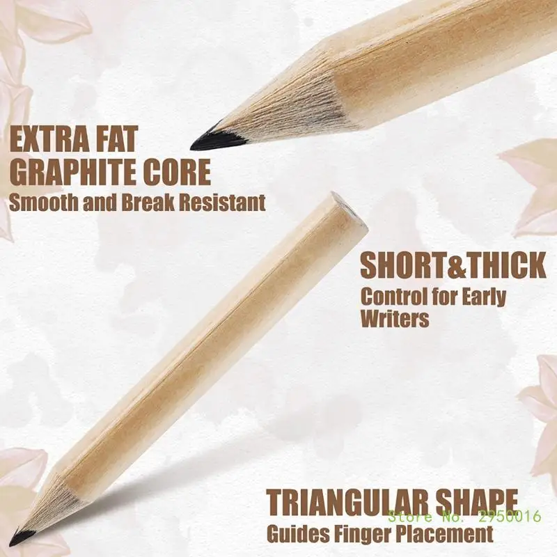 50Pcs Golf Pencils Half Pencil Pre-Sharpened Round Wood Mini Pencils for School Classroom Bridal Wedding Office Supplies thumbnail 5