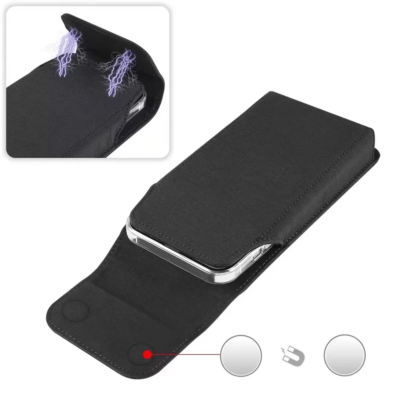 For Samsung S25 S24 S23 S22 S21Plus S24 Ultra S24 FE Smart phone Case Belt Clip Holster Nylon Cloth Bag Flip Cover Phone Pouch thumbnail 2