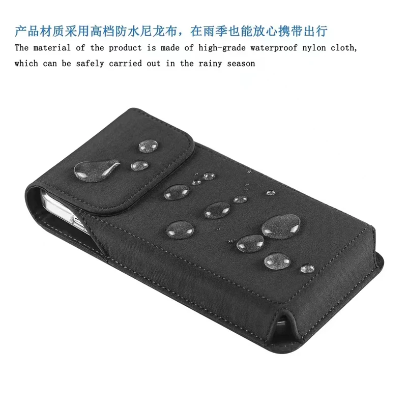 For Samsung S25 S24 S23 S22 S21Plus S24 Ultra S24 FE Smart phone Case Belt Clip Holster Nylon Cloth Bag Flip Cover Phone Pouch thumbnail 3