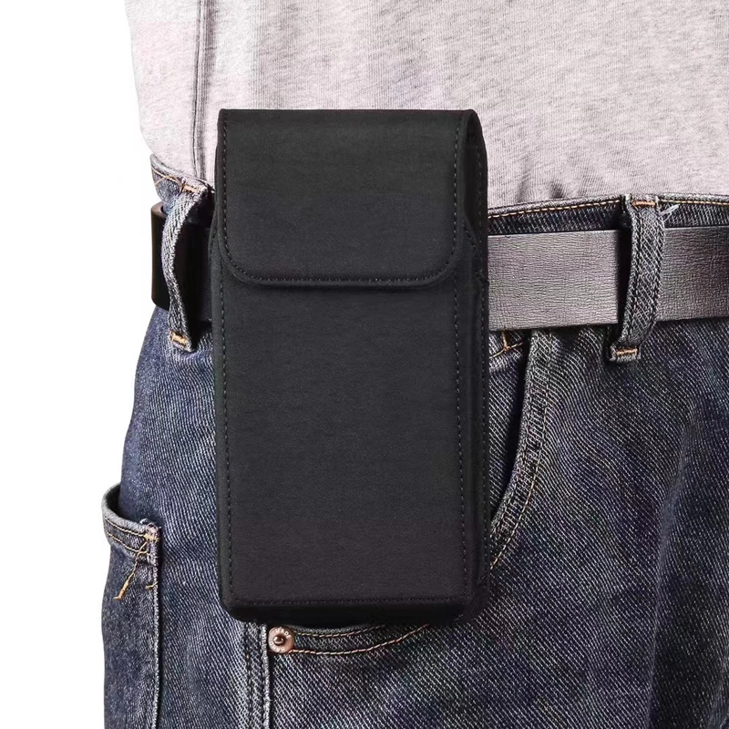 For Samsung S25 S24 S23 S22 S21Plus S24 Ultra S24 FE Smart phone Case Belt Clip Holster Nylon Cloth Bag Flip Cover Phone Pouch thumbnail 5