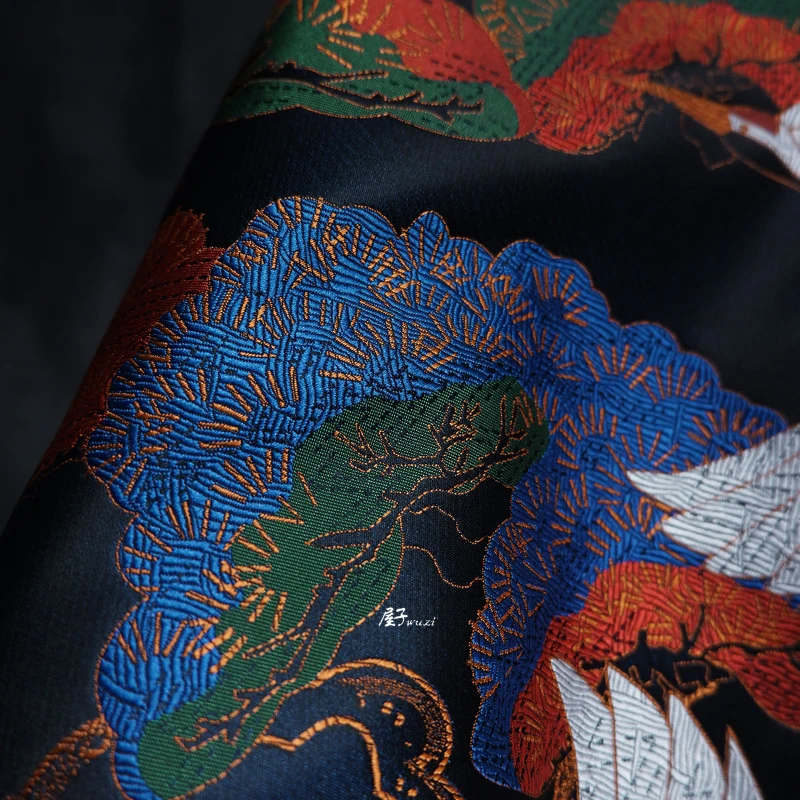 Yarn Dyed Jacquard Fabric Chinoiserie Winter Hanfu Designer Wholesale Cloth Apparel for Diy Sewing Pure Polyester Material thumbnail 2