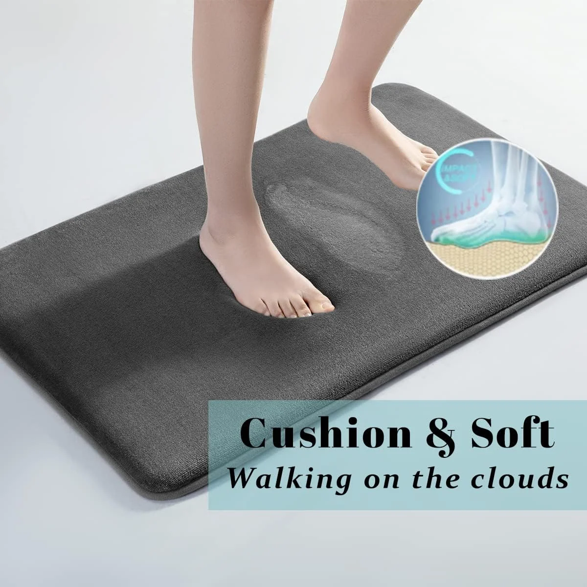 Super absorbent floor mat, super absorbent bath mat, super anti slip coral velvet bathroom floor mat, door mat thumbnail 3