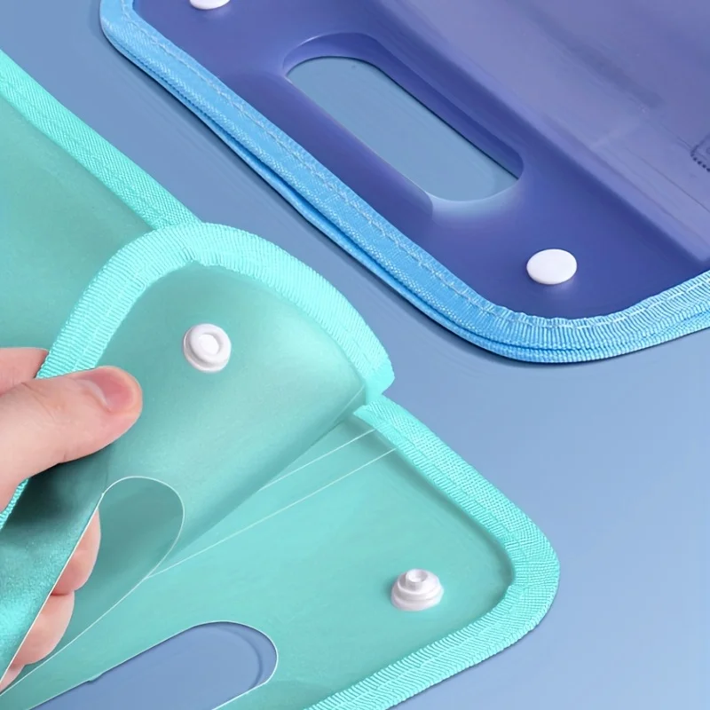 1 A4 Macaron vertical binding file bag Student test paper storage bag 13 cell portable organ bag, office school supplies thumbnail 6