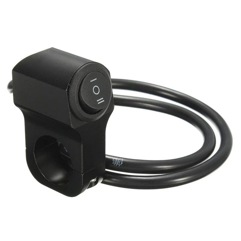 22mm 7/8in Aluminum Alloy Motorcycle Handlebar Headlight Switch Three-position Waterproof Switch 12V Fog Spotlight Retro Switch thumbnail 5